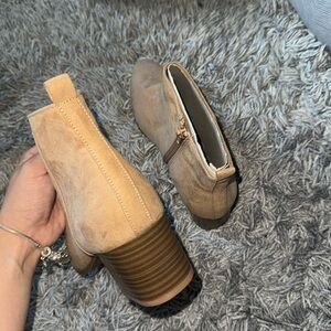 Tan Suede Ankle Booties